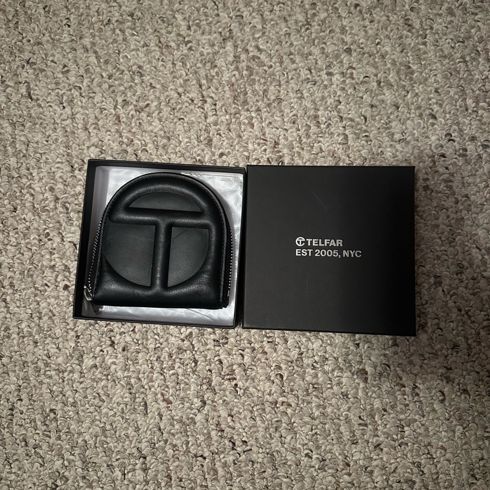 Telfar Black Wallet